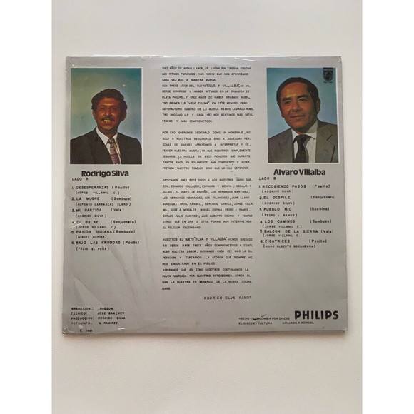 Silva Y Villalba Vol 12 LP 1981 Philips 6377 144 Columbia Import EX Vinyl Record - Picture 2 of 7